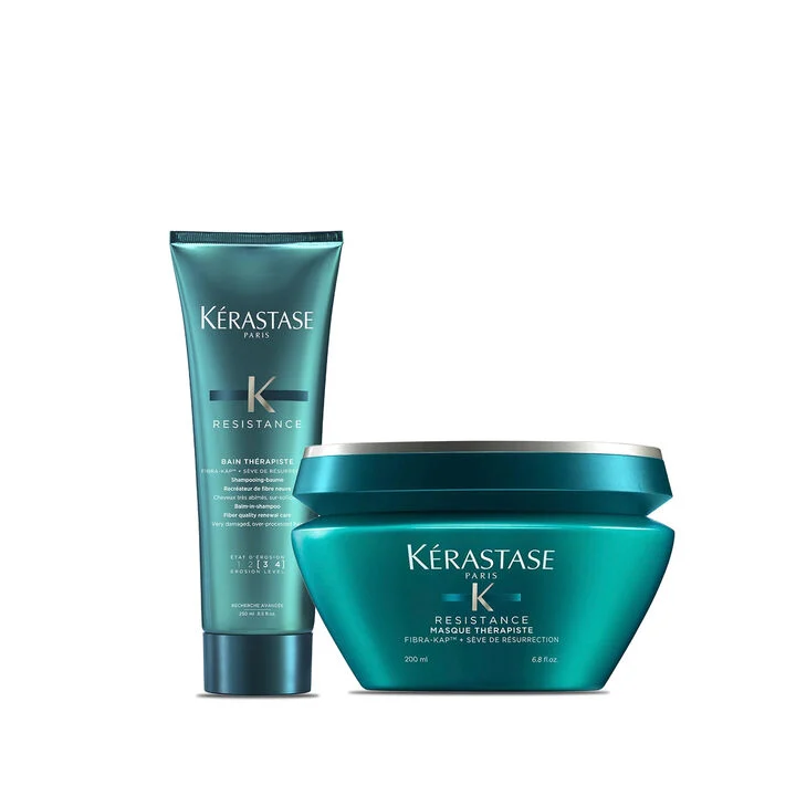 KIT KÉRASTASE RÉSISTANCE RECONSTRUÇÃO PARA CABELOS COM QUÍMICA